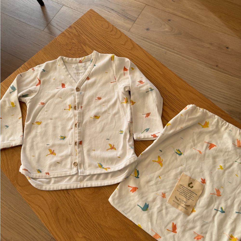 Red caribou cardigan